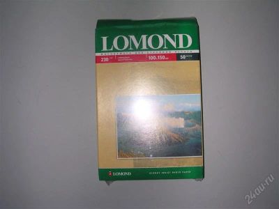 Лот: 1925117. Фото: 1. бумага LOMOND 230/10x15/50л глянцевая... Бумага