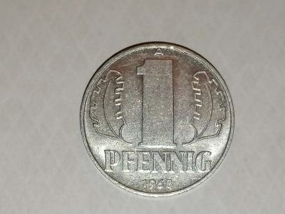 Лот: 25081361. Фото: 1. 1 пфенниг ГДР 1968 год. Европа
