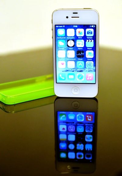 Лот: 4765219. Фото: 1. iPhone 4s 16gb рст, идеальное... Смартфоны
