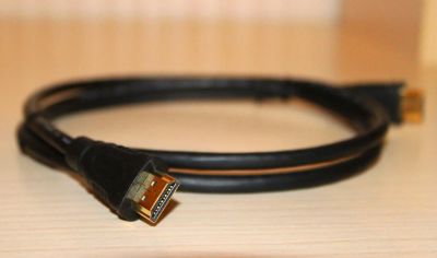 Лот: 4918642. Фото: 1. Кабель HDMI to HDMI Gold 1м. Шлейфы, кабели, переходники
