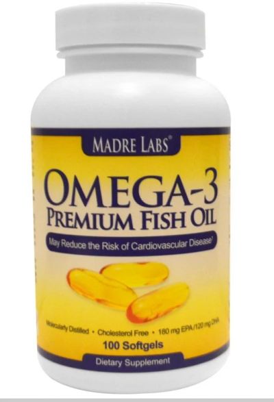 Лот: 6609703. Фото: 1. Madre Labs Omega 3 (Омега-3... Спортивное питание, витамины