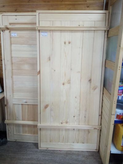 Лот: 14812925. Фото: 1. Дверь для бани деревянные с коробкой. Двери межкомнатные