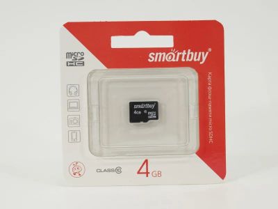 Лот: 7650910. Фото: 1. Карта памяти Smartbuy 4 GB 10... Карты памяти