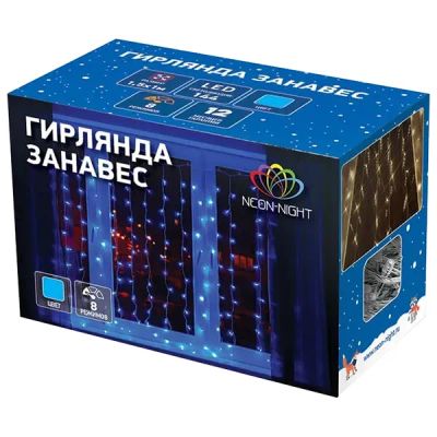 Лот: 24957266. Фото: 1. Электрогирлянда NEON-NIGHT "Дождь... Гирлянды, шарики, новогодние аксессуары
