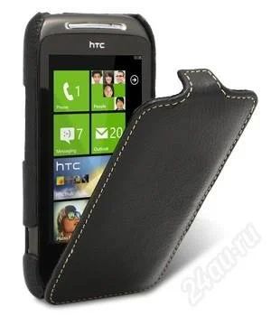 Лот: 2324459. Фото: 1. htc mozart чехол-книжка кожа 100... Чехлы, бамперы