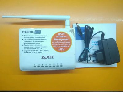 Лот: 20257208. Фото: 1. Б\У Wi-Fi роутер Zyxel Keenetic... Маршрутизаторы (роутеры)