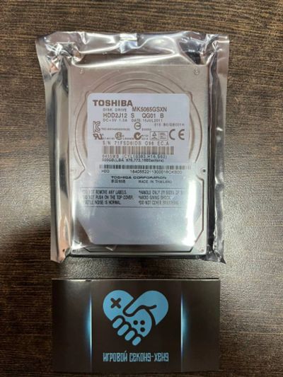 Лот: 20530235. Фото: 1. Новый HDD 500gb Toshiba жесткий... Жёсткие диски