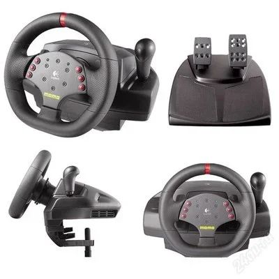 Лот: 2535577. Фото: 1. Руль logitech momo racing. Рули, джойстики