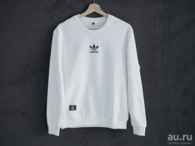 Лот: 14957535. Фото: 1. Кофта Adidas White. Свитеры, толстовки, худи