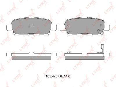 Лот: 19406900. Фото: 1. Колодка тормозная 2466 РN LYNXauto... Тормозная система