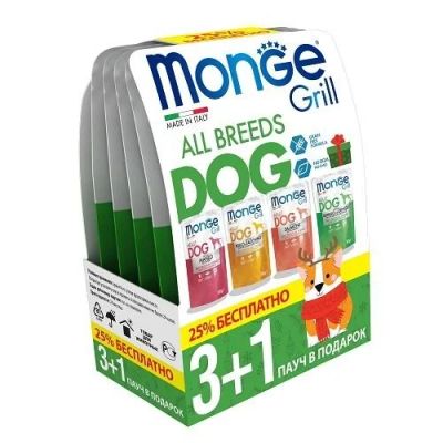 Лот: 16920189. Фото: 1. Monge Grill Dog (Монж) влажный... Корма