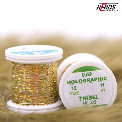 Лот: 19707278. Фото: 1. Люрекс HENDS Holographic Tinsel... Леска, блесны, крючки, мормышки
