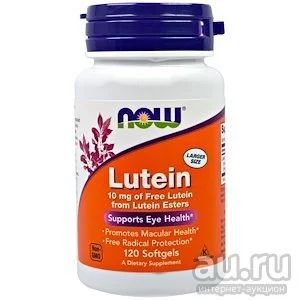 Лот: 13657958. Фото: 1. Лютеин (Lutein) 10мг, 100кап... Спортивное питание, витамины