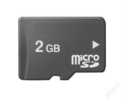 Лот: 2540727. Фото: 1. Флеш карта (память) 2 gb microSD... Карты памяти