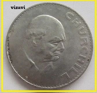 Лот: 17090210. Фото: 1. Великобритания 1 крона 1965. Уинстон... Великобритания и острова