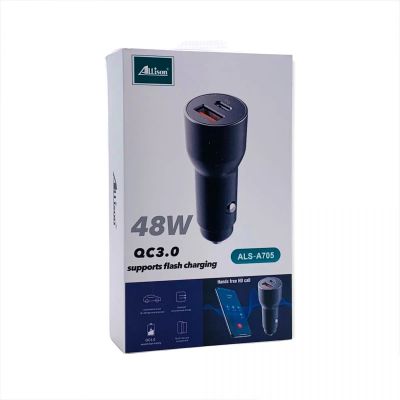 Лот: 22146656. Фото: 1. АЗУ ALLISON ALS-A705 PD USB+USB-C... Зарядные устройства, блоки питания, адаптеры сетевые для смартфонов