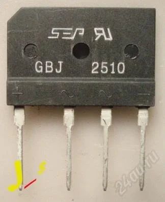Лот: 2090900. Фото: 1. GBJ2510, мост диодный. Диоды и тиристоры