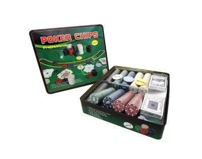 Лот: 5489670. Фото: 1. Набор "Покер" Holdem Light в жестяной... Настольные игры, карты
