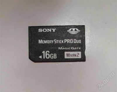 Лот: 718462. Фото: 1. Sony MemoryStick PRO Duo 16gb. Карты памяти