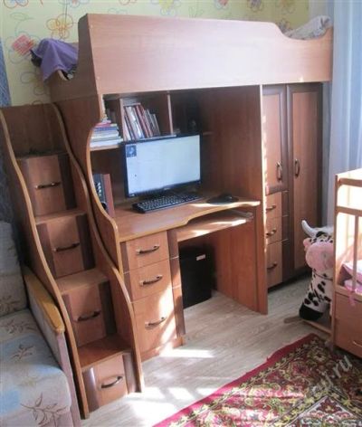 Лот: 2775367. Фото: 1. кровать-чердак. Детские кровати и кроватки