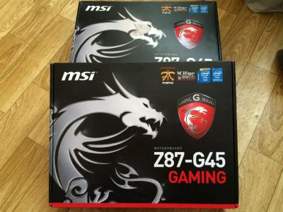 Лот: 6258722. Фото: 1. Материнская плата MSI Z87-G45... Материнские платы