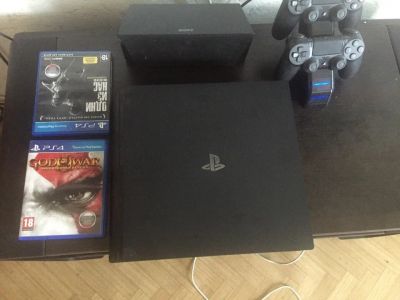 Лот: 12028175. Фото: 1. Sony Playstation 4 PRO 5.05+Dualshock... Игровые приставки, консоли