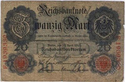 Лот: 1640747. Фото: 1. Германская Империя. 20 марок 1910г... Германия и Австрия