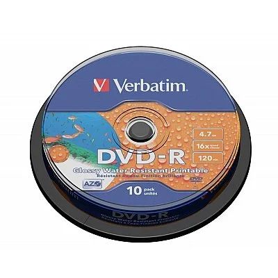 Лот: 4590308. Фото: 1. DVD - диски Verbatim Glossy Print... CD, DVD, BluRay