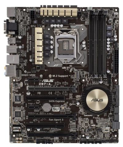 Лот: 8841396. Фото: 1. Материнская плата ASUS Z97-A... Материнские платы