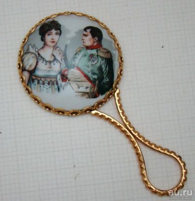 Лот: 18369739. Фото: 1. Зеркальце маленькое Наполеон и... Другое (антиквариат)