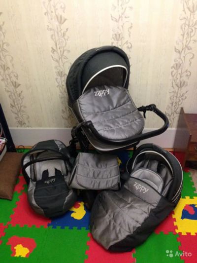 Лот: 3971091. Фото: 1. Tutis Zippy silver plus 3 в 1. Коляски