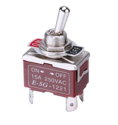 Лот: 17507479. Фото: 1. Тумблер E-SG-1221T 250V, 15A... Реле, тумблеры, переключатели