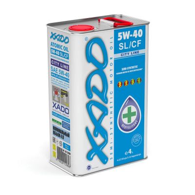 Лот: 10583058. Фото: 1. XADO Atomic Oil 5W-40 SL/CF City... Масла, жидкости