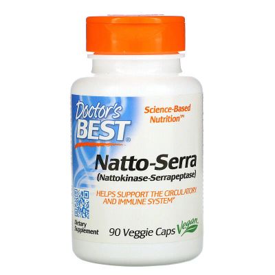 Лот: 16781540. Фото: 1. Doctor's Best, Natto-Serra, 90... Спортивное питание, витамины