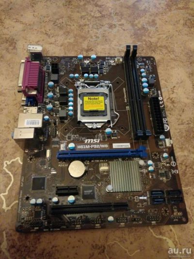 Лот: 10283712. Фото: 1. MSI H61M-P32/W8 s1155. Материнские платы