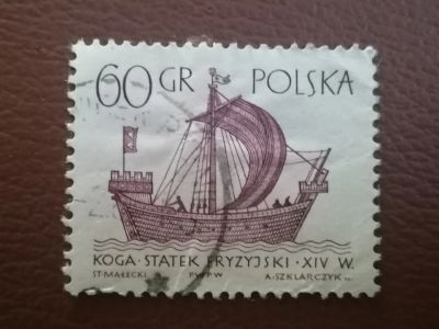Лот: 25717873. Фото: 1. Польша. Флот. Старинный корабль. Марки
