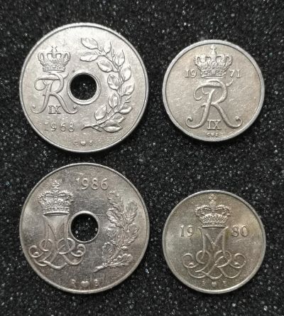Лот: 22562310. Фото: 1. Лот монет. Дания. Разновидности... Европа
