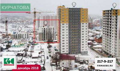 Лот: 12477094. Фото: 1. Квартира Курчатова 8.1 КБС 2-к... Квартиры, студии