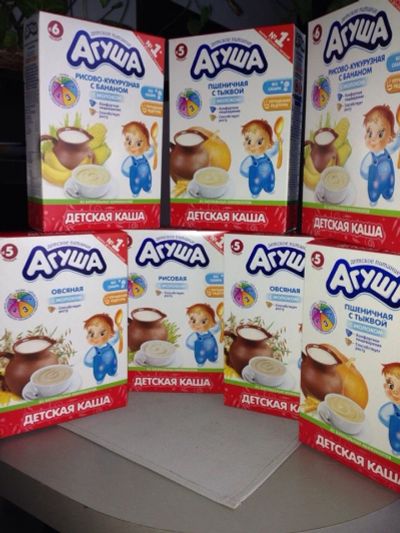 Лот: 3893359. Фото: 1. каши Агуша. Детское питание