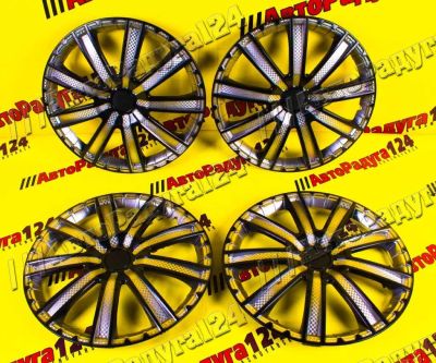 Лот: 18639308. Фото: 1. Колпаки 16&quot; Круиз Super Black... Колпаки