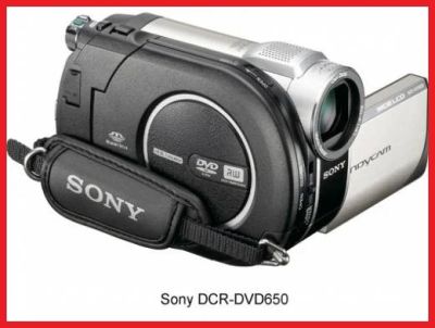 Лот: 9629575. Фото: 1. Видеокамера Sony DCR-DVD650. Видеокамеры