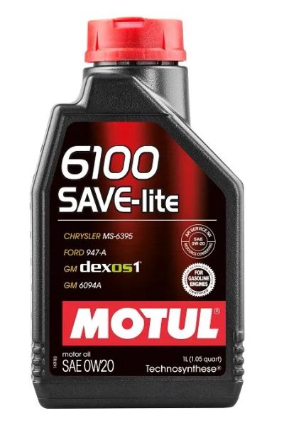 Лот: 20721693. Фото: 1. MOTUL 6100 Save-lite 0w20 SN/CF... Масла, жидкости