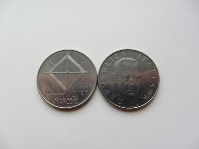 Лот: 14984468. Фото: 1. Италия 100 лир 1974 " Гульельмо... Европа