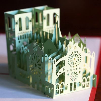 Лот: 4465484. Фото: 1. Оригинальная 3d открытка "Нотердам... Открытки, конверты