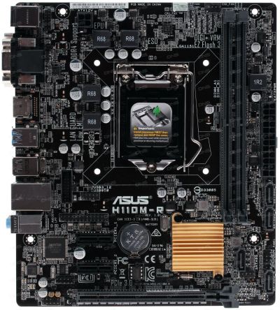 Лот: 17091993. Фото: 1. Материнская плата ASUS H110M-R... Материнские платы