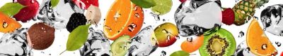 Лот: 10869725. Фото: 1. Фартук для кухни Фрукты в воде... Столешницы, барные стойки