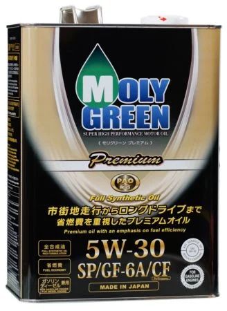 Лот: 19378374. Фото: 1. MOLY Green Premium 5W30 SP/GF-6A... Масла, жидкости