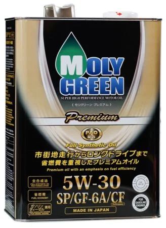 Лот: 19378376. Фото: 1. MOLY Green Premium 5W30 SP/GF-6A... Масла, жидкости