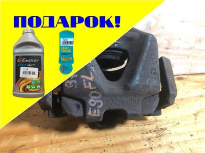 Лот: 18535184. Фото: 1. Суппорт Bmw 325 E90 N52B25 2007... Тормозная система