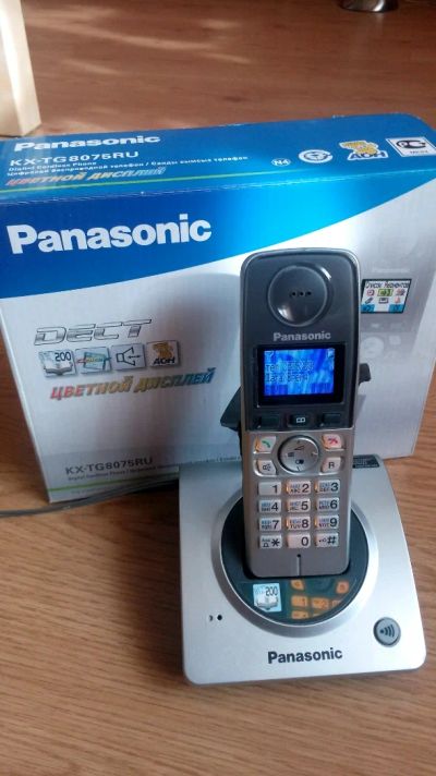 Лот: 5238580. Фото: 1. Радиотелефон Panasonic kx-tg8075. DECT и радиотелефоны